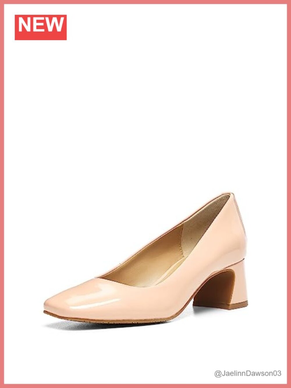 Patent Leather Pointed Toe Heels Pumps Slip On Cushioned